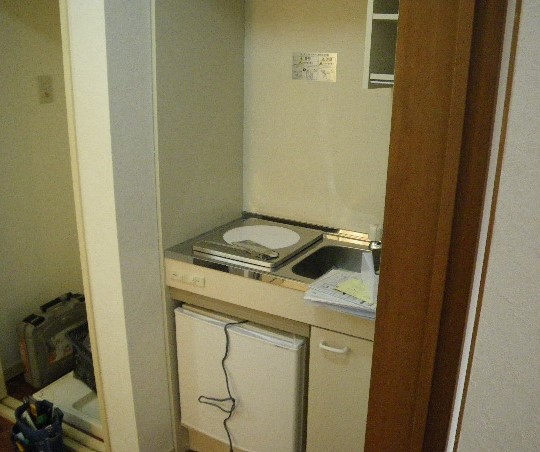 ワンルームのミニキッチン